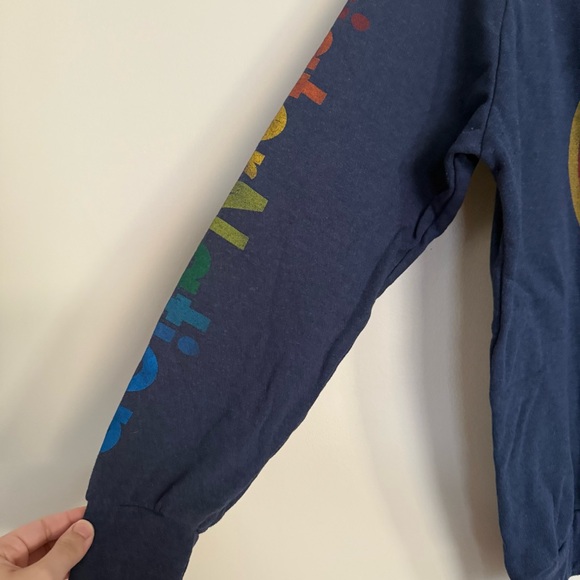 RARE Aviator Nation Navy Blue Aspen Colorado Long Sleeve Crew Neck Sweatshirt - Picture 8 of 12